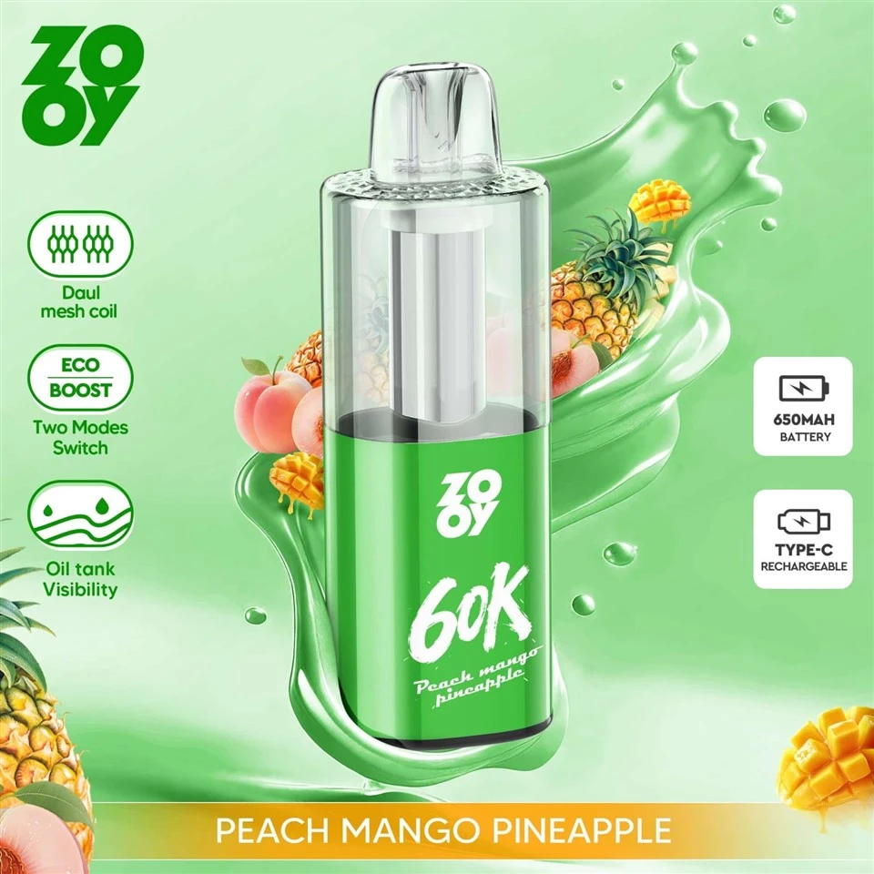 2026 Zooy 60000 Puff EU Wholesale Vape Disposable Vapedisposable E Cigarette Vape Rechargeable Vape manufacturers